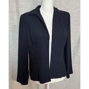 Dana Kay Black Suit Jacket Shoulder Pads Size 8